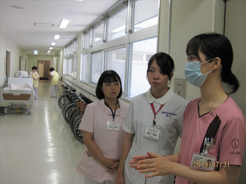 インターンシップ 学生さんいらっしゃ い 看護部 大分県立病院ブログ 大分県立病院