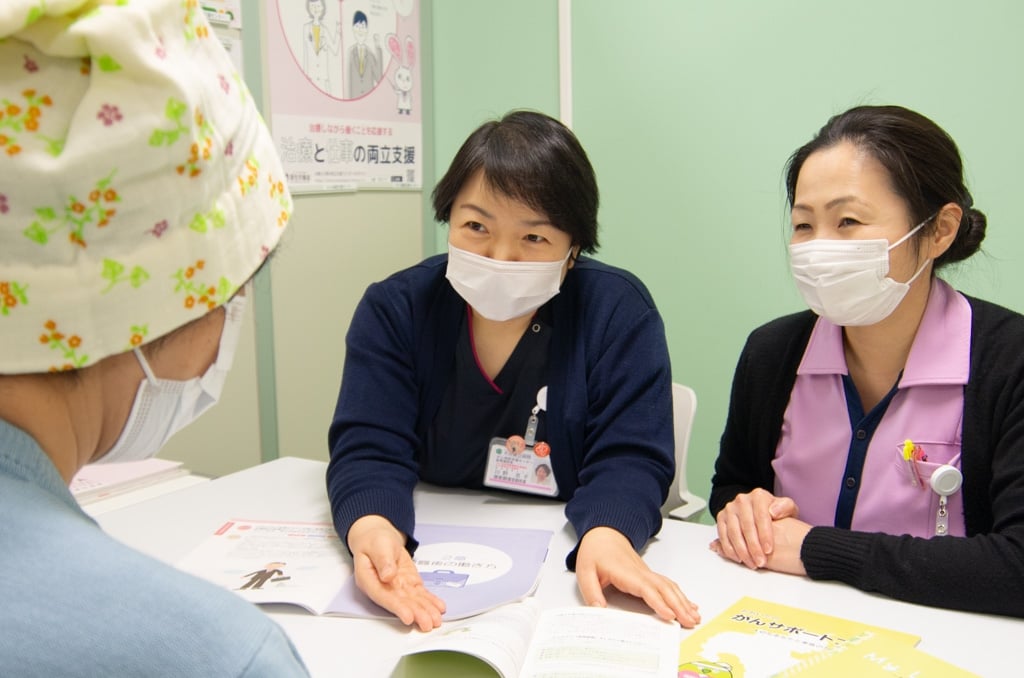 写真：がん相談の様子